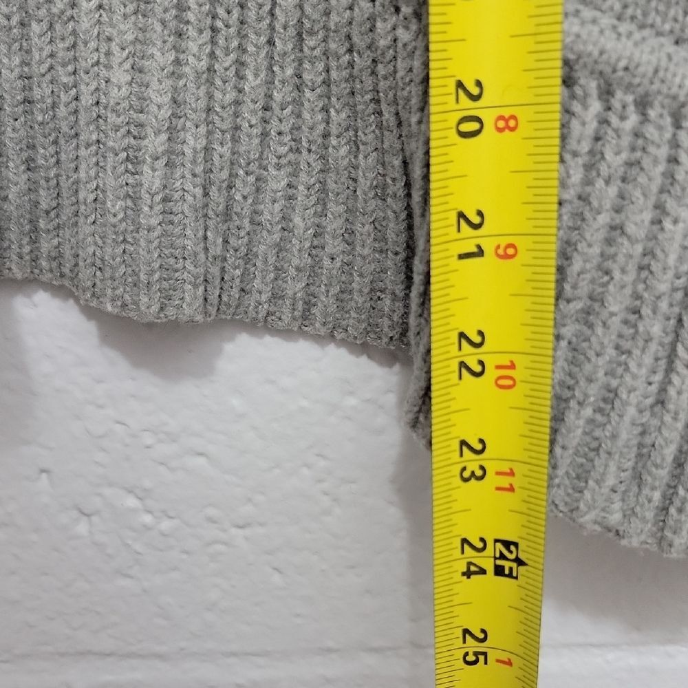 Talbots Petites Gray Shawl Collar Knit Cardigan Sweater Size LP - Picture 12 of 12